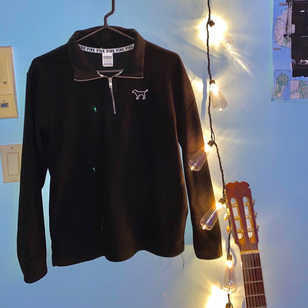 VS PINK | Black Quarter-Zip